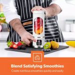 Portable USB Rechargeable Juicer Cup Electric Mixer Blender Smoothie Maker 450ml - Image 4