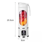 Portable USB Rechargeable Juicer Cup Electric Mixer Blender Smoothie Maker 450ml - Image 6
